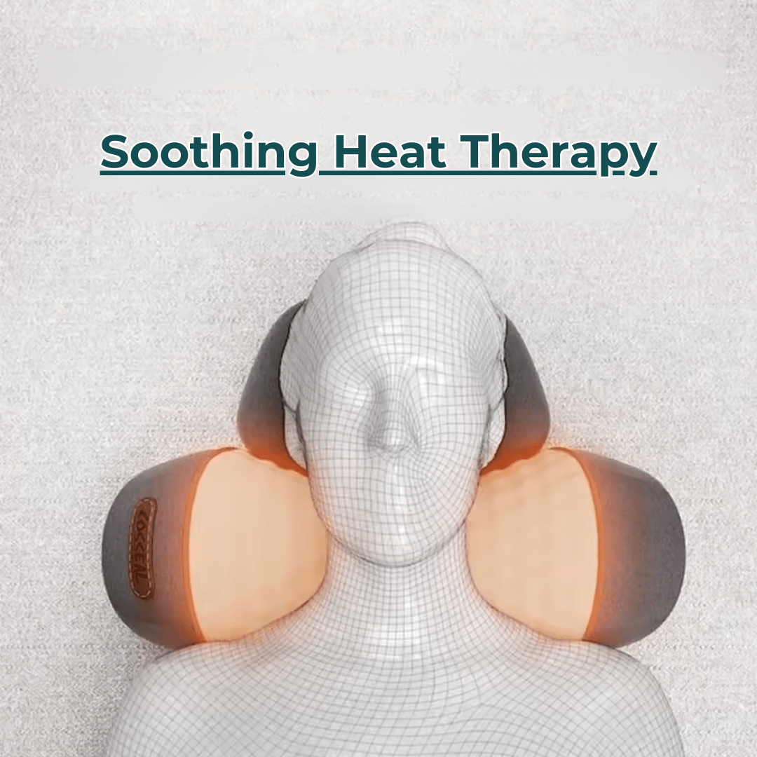 Neck Massager Pillow with Heat & Traction – Relieve Cervical Pain, Neck Stiffness & Improve Spine Alignment | CureKin - CureKin