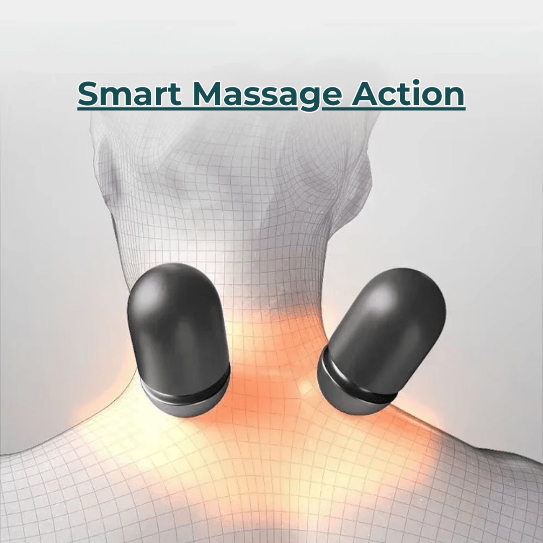 Neck Massager Pillow with Heat & Traction – Relieve Cervical Pain, Neck Stiffness & Improve Spine Alignment | CureKin - CureKin