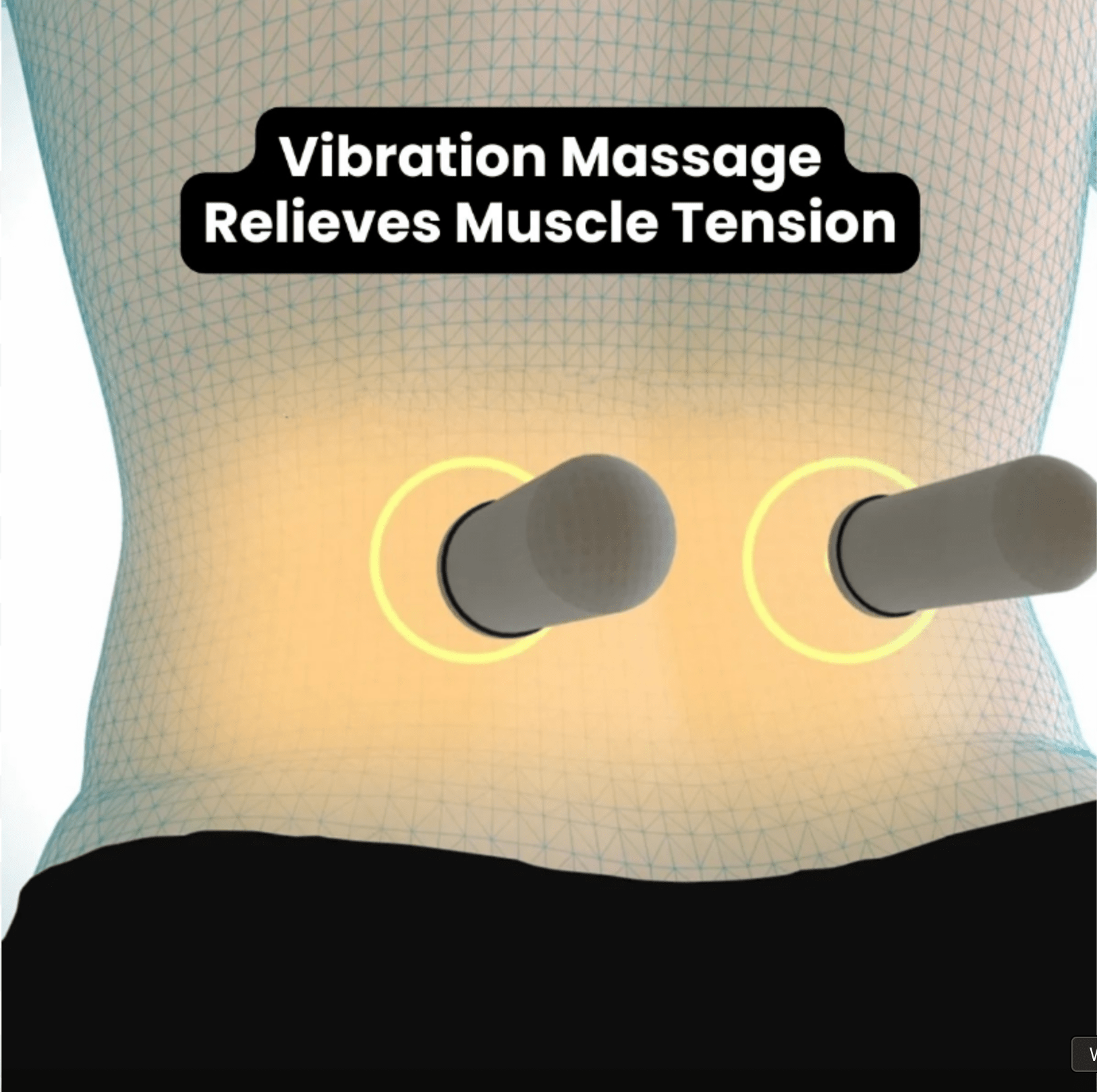 CureKin™ 3 - in - 1 New Blue Spine Relief Massager | Traction, Heat & Vibration - CureKin