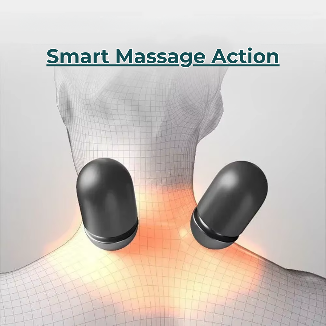 Neck Massager Pillow with Heat & Traction – Relieve Cervical Pain, Neck Stiffness & Improve Spine Alignment | CureKin