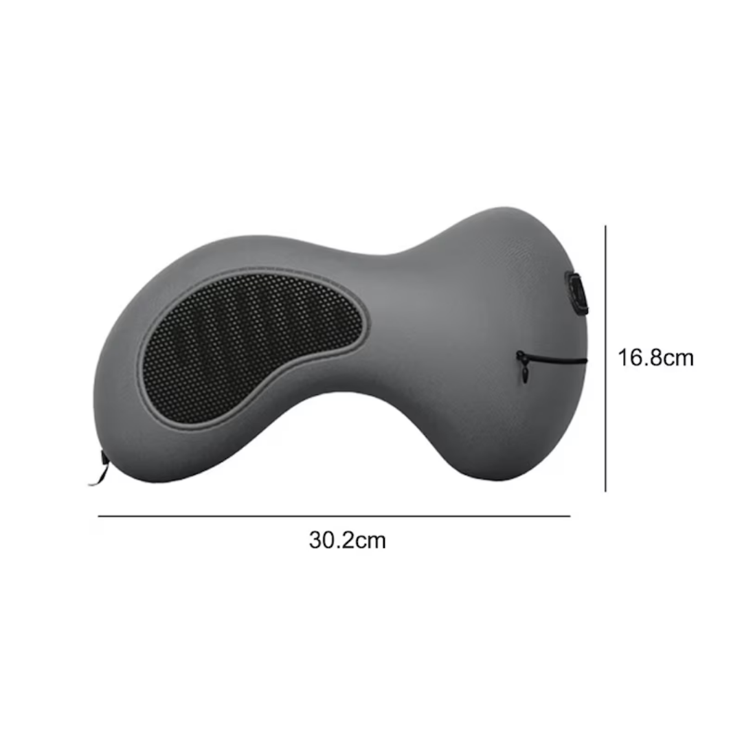 CureKin U-Shaped Memory Foam Travel & Massage Neck Pillow